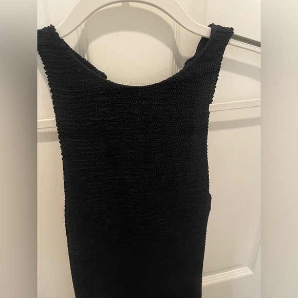 NWOT Monday Swimwear The Kokomo Swim Dress in Black Crinkle - Picture 11 of 12